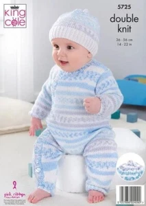 King Cole Doppelstricken Muster Baby Set 5725 - Bild 1 von 2