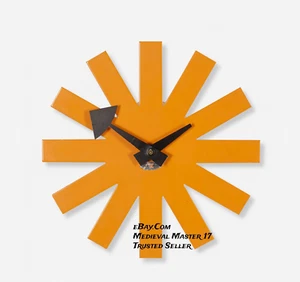 Orologio da parete vintage 14" George Nelson & Associates artista asterisco replica - Foto 1 di 2