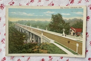 Postal vintage SIN USAR nuevo viaducto, Ashtabula, Ohio - Imagen 1 de 2