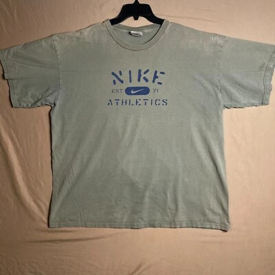 Camisa Plantilla Nike Atletics Años 2000 De Colección - Y2K - Verde - XXL Para Hombre Foto 1 de 4