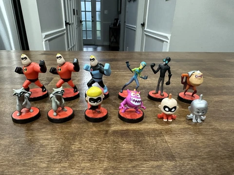 INCREDIBLES 2 Mini Figures 2018 Jakks Blind Bag Lot of 12 Dash Reflux Jack-Jack Cover