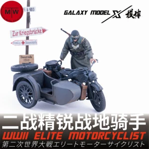 1/35 WWII German Motorcyclist Resin Figur Military Battle Scene unbemalt Modell - Bild 1 von 24