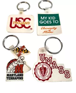 University Miami Vintage Schlüsselanhänger Trojaner Maryland Menge (4) UMASS USC Terps - Bild 1 von 4