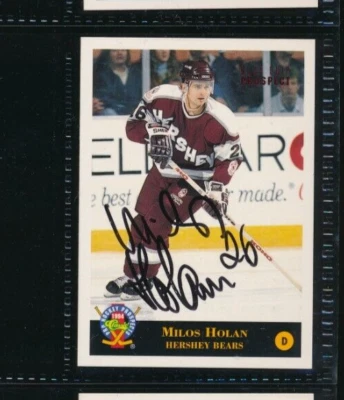 1994 Classic #70 Milos Holan Hershey Bears Signed Autograph (FR68) SWSW6 - Image 1 of 2