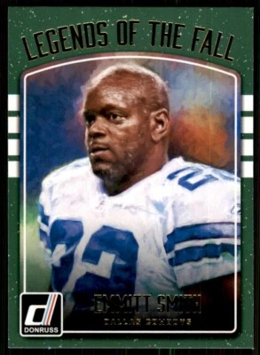 2016 Donruss Legends of the Fall Emmitt Smith Dallas Cowboys #15 - Image 1 of 2