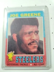 1971 Topps JOE GREENE Rookie RC #245 Pittsburgh Steelers HOF G-VG - Picture 1 of 2