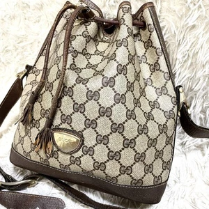 GUCCI Shoulder bag PVC vintage leather Authentic From Japan - Picture 1 of 24