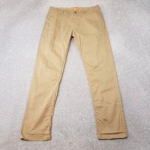 Hugo Boss Herren Chinohose 34x32 Beige Schino Slim 1D Hose Canvas Zip Fly W34 L32 - Bild 1 von 13