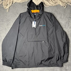Amazon Logistics Rain Jacket NWT XXL Black Mens Anorak Hoodie Charles River App - Picture 1 of 6