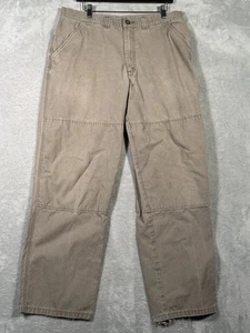 Patagonia Pants Mens 35x31 Beige Canvas Double Knee Double Duty Vintage - Picture 1 of 15