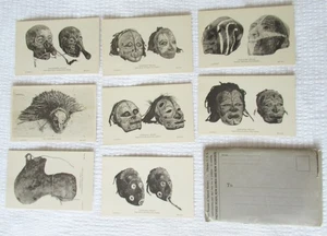 Feldmuseum Anthropologie Set Nr. 24 Postkarten vorbereitete Köpfe sehr guter Zustand - Bild 1 von 2