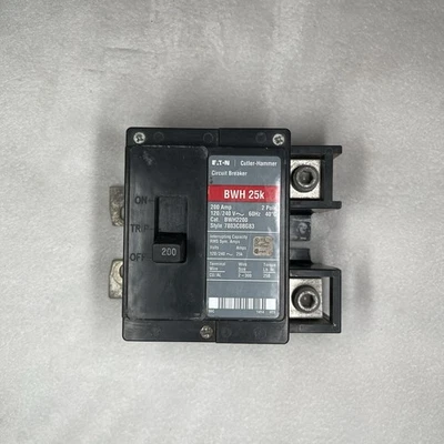 Interruptor Principal Eaton BWH2200 200 Amp 2 Polos 120/240 Vac Estilo 7803C08G83 Foto 1 de 4