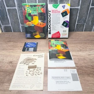 Atari ST Blockout 3D Game Multi-Color Strategy 1989 Vintage Block Out - Foto 1 di 13
