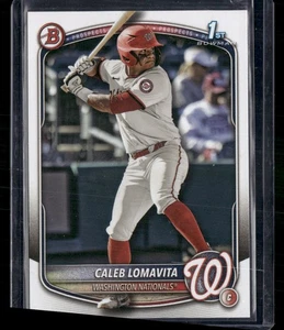 2025 Bowman #BP-120 Caleb Lomavita Prospects Washington Nationals - Picture 1 of 2