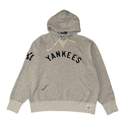 Polo Ralph Lauren New York Yankees Sudadera con Capucha Para Hombres XL Gris MLB Béisbol Pullover Foto 1 de 4