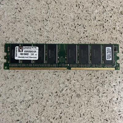 Kingston KVR333/512R DDR1 512MB RAM Stick - Image 1 of 2