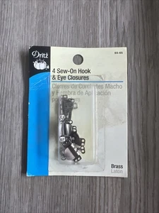 Dritz 93-65 Ganci e occhielli da cucire 5/8" 4/Pkg - Nichel - Foto 1 di 2