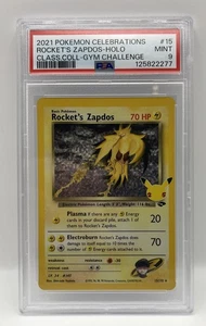 PSA 9 Rocket's Zapdos 15/132 Celebrations: Classic Collection Holo 25th Ann. ⚡️ - Picture 1 of 3