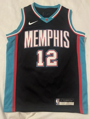 Camiseta deportiva Nike Ja Morant Memphis Grizzlies para hombre talla S negra Dri Fit Swingman #12 Foto 1 de 4