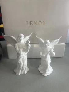 2 Belén Lenox 1996 Edición Limitada "Ángeles en Celebración" Bisque Bone China - Imagen 1 de 11