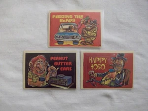 (3) 1978 DONRUSS CB CONVOY CODE STICKERS w/FEEDING THE BEARS,HAPPY HOBO,PEANUT B - Picture 1 of 2