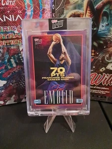 2024 Topps Now Joel Embiid Purple Foil /25 - Picture 1 of 3