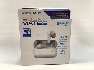 Auriculares inalámbricos Tzumi SoundMates Pro - ANC, Bluetooth 5.0, blancos, estuche de carga - Imagen 1 de 6