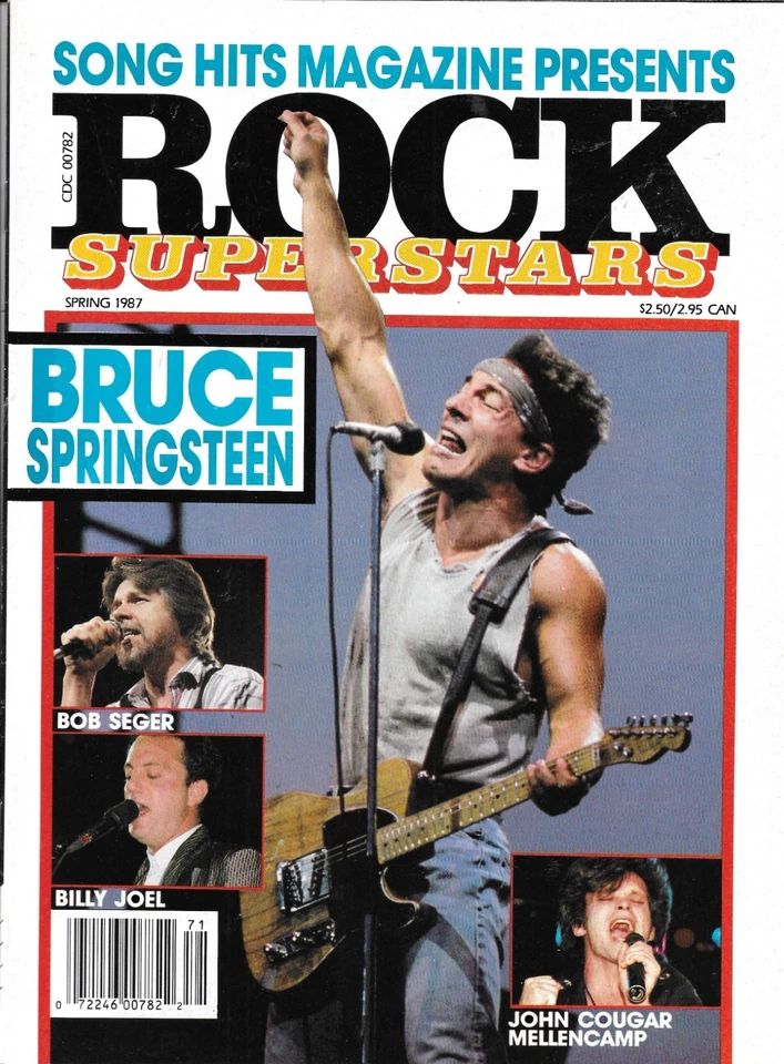 1987 ROCK SUPERSTARS magazine  BRUCE SPRINGSTEEN cover  Bob Seger Billy Joel - Image 1 of 1