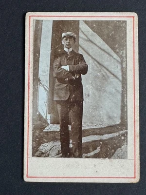 Student um 1900 – Studentenverbindung – Couleurfoto – frühe Aufnahme – 9×6 cm - Bild 1 von 2