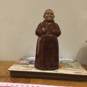 Keramik Mönch Ornament / Karaffe mit Korkkopf  - Bild 1 von 5