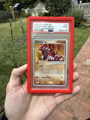 PSA 9 Graded MINT 2006 Pokemon EX Groudon EX Holo #93 EX Crystal Guardians - Image 1 of 4