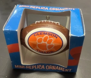 Clemson Tigers Mini Football Sports Collector Series Ornament - Picture 1 of 6