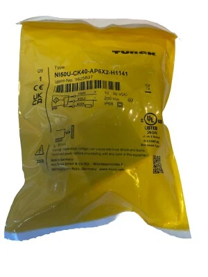 Turck NI50U-CK40-AP6X2-H1141 Induktiver Sensor Näherungssensor 1470128