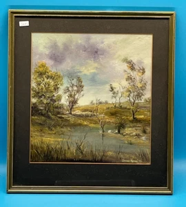 Oil Painting - Farmers Dam Pinjarra Western Australia - Signed James Dean 1979 - Picture 1 of 12