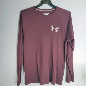 Under Armour Herren Sweatshirt Burgund Pullover XL Cold Gear Langarm Freizeit - Bild 1 von 4