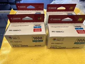 Canon PRO PFI-1000 (C) Cyan Ink Cartridge - Cyan (0547C002) - Picture 1 of 6