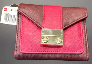 Mundi Pink Purple 2 Tone Clasp Wallet Cardholder Coin Purse Mini Clutch - Picture 1 of 12