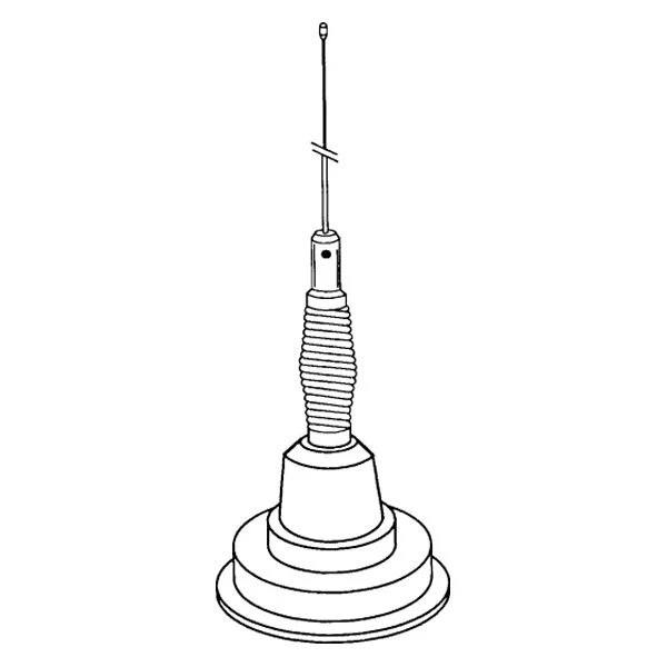 Hustler IC-100SW CB Radio Antenna w/ Magnetic Base 41" Whip Spring & 15' Coax