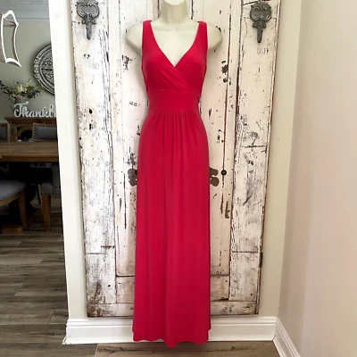 Ralph Lauren Sz. 4 Womans Coral Pink Sleeveless Long Casual to Formal Maxi Dress - Image 1 of 4
