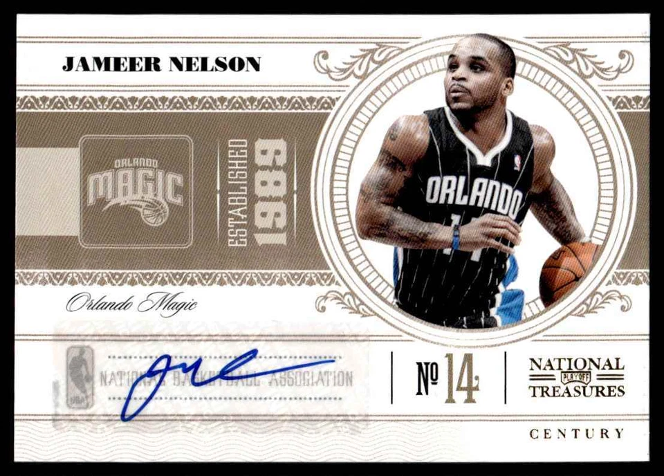 2010-11 Playoff National Treasures Century Signatures Jameer Nelson Auto 07/49 - Image 1 of 2