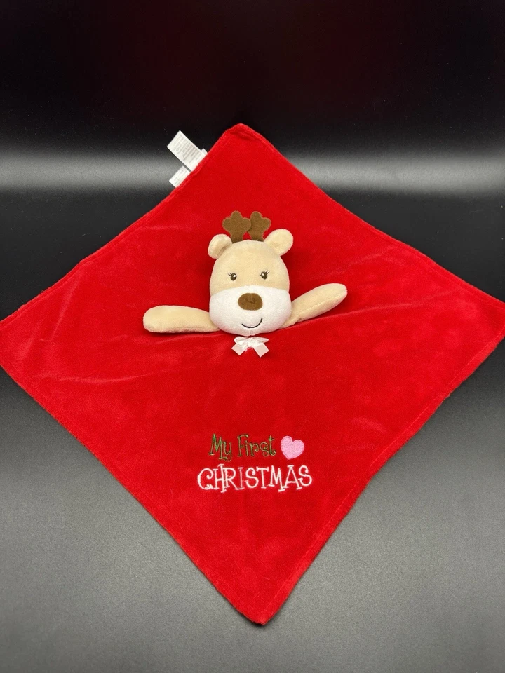Baby Starters My First Christmas Reindeer Lovey Manta de Seguridad Sonajero Niño Niña Foto 1 de 4
