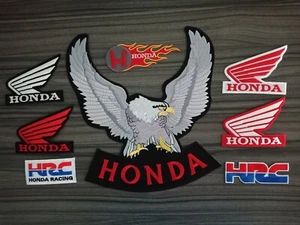 Patches Logo HONDA Motor Sport Racing Motorcycles Bike Iron or Sew on Jacket - Picture 1 of 18