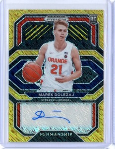 2021-22 Panini Prizm Draft Picks - Marek Dolezaj 8/10 - College Penmanship