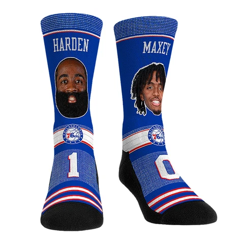Rock Em Socks James Harden & Tyrese Maxey Philadelphia 76ers Teammates Player Cover