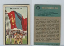 1963 Topps, Flag Midgee Cards, #59 Mongolia