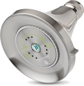NIAGARA N3915BN 3.4 " Single Wall Mount Fixed Adjust. Shower Head Brushed Nickel - Picture 1 of 6