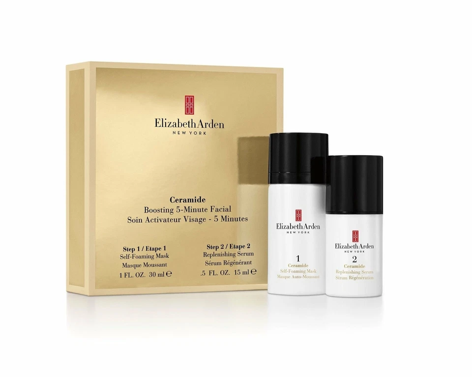 Facial Elizabeth Arden Ceramide Boosting 5 minutos (mascarilla de 30 ml + suero de 15 ml) Nuevo en caja... Foto 1 de 1