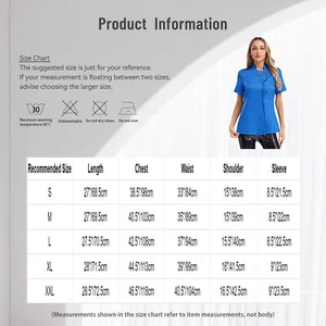 Women Jacket Hotel Coat Loose Fit Tops Shirt Color Block Counter Printed Cafe - Picture 1 of 45