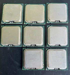 (Lot Of 8 )Intel Core 2 Duo (7)E6550(1) E6750  Socket PC CPUs Processor———-2 - Picture 1 of 2