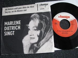 Amiga 440 032-Marlene Dietrich-Die Antwort weiß ganz allein der Wind 7"-1964 DDR - Imagen 1 de 2